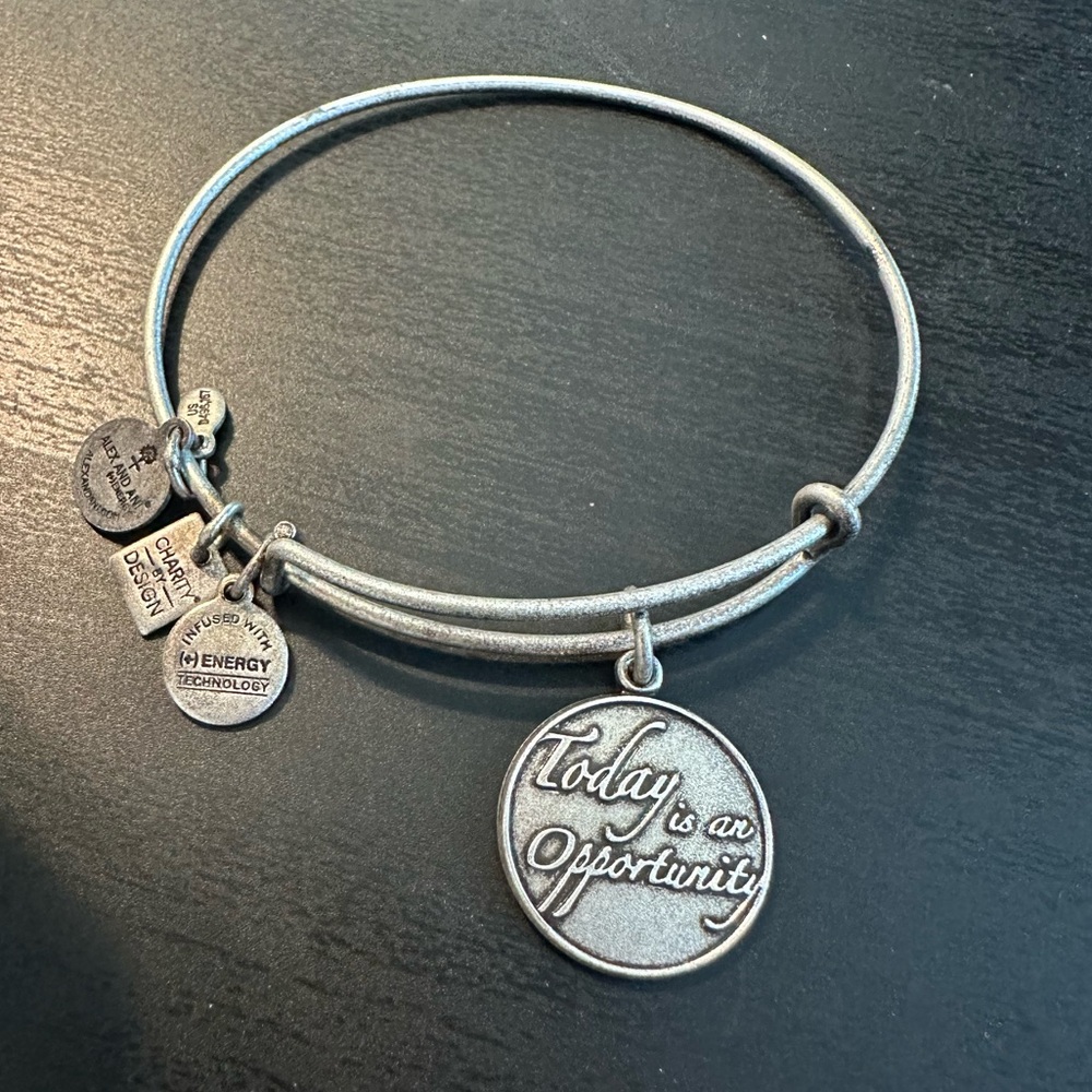 Alex and Ani “Today is an Opportunity” Charity by Design Charm Bracelet